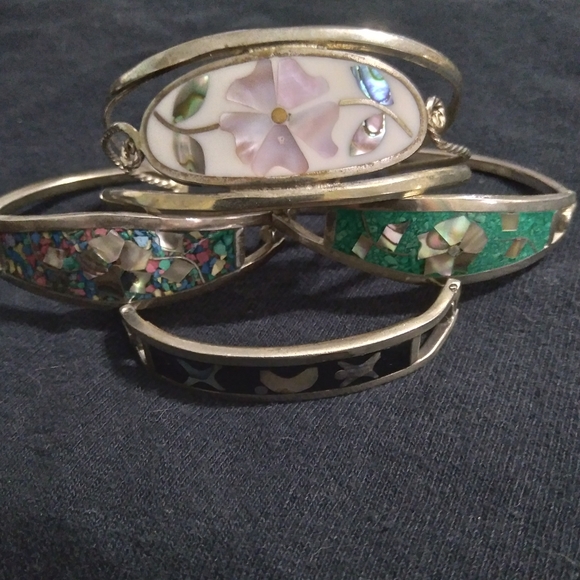 Taxco Jewelry - Vintage taxco/alpaca signed bracelets